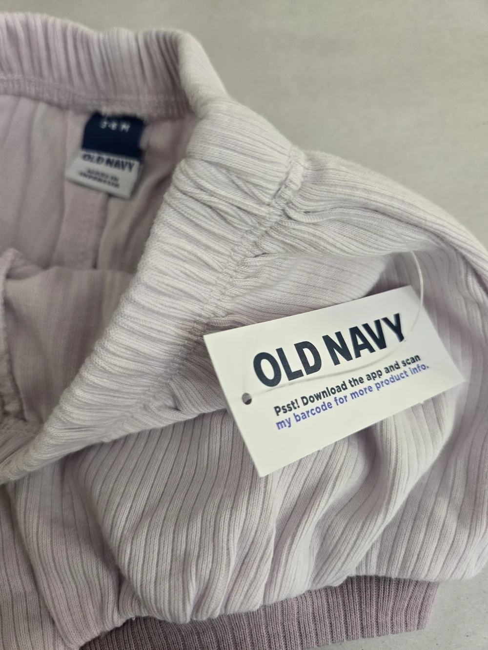 NWT Old Navy Baby Girl 2 Piece Ribbed Set Lilac 3-6M